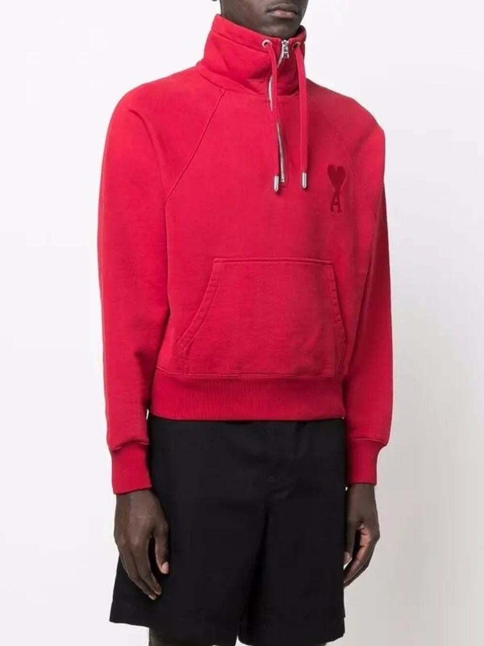 AMI Paris De Coeur Half Zip Sweatshirt
Unisex S